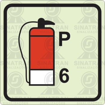  Extintor de incêndio p-6 